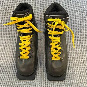 Vintage Alpina / Asolo 75mm 3-Pin Telemark Cross Country Ski Boots Unisex EU 40